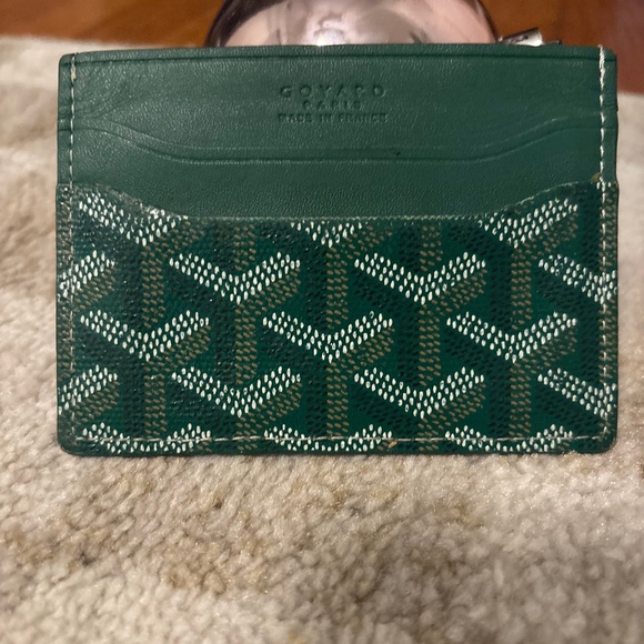 Goyard cardholder -green
